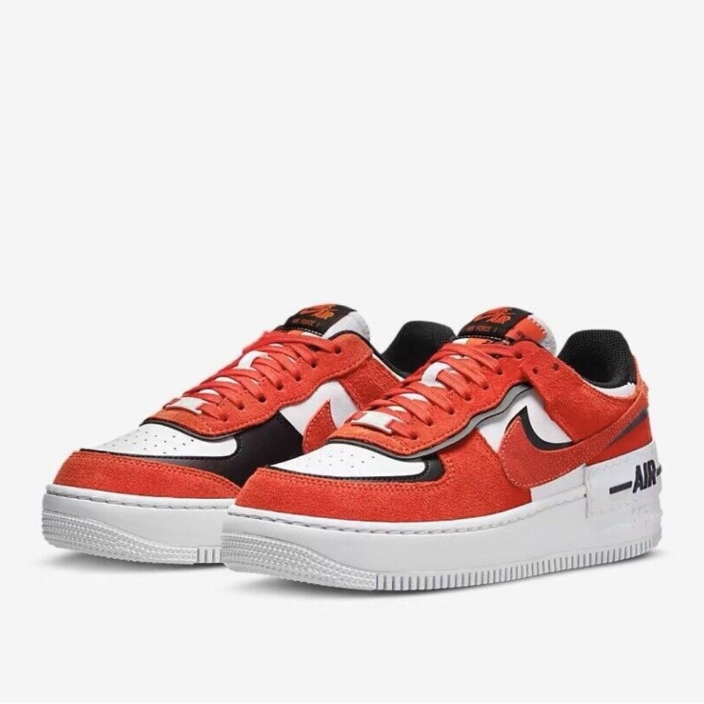 Nike Air Force 1 shadowed crack leather sneakers